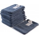 ARTGÂ® DeLuxe - Washandjes - 700 grams kwaliteit - 16 x 21 cm - Spijkerstof Blauw - Jeans Blue - SET van 10 stuks