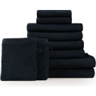 Blumtal Terry Handdoeken Set - 2 x Baddoek & 4 x Handdoek & 2 x Gasten Handdoekje & 2 x Washandje: Donkerblauw