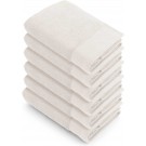 Walra handdoeken 50x100 Soft Cotton - 6-delig - Badhanddoeken 550 g/mÂ² - 100% Katoen - Handdoekenset Kiezel Grijs